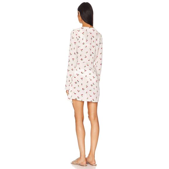 Weworewhat Cowl Neck Mini Wrap Dress  - S - Picture 3 of 3